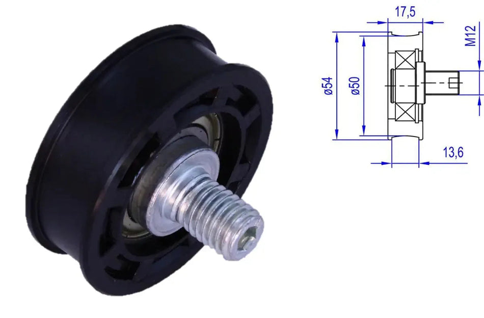 Fermator excentrisk sparkvals D=54mm