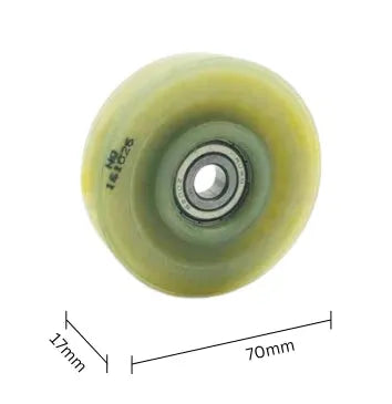 Thyssen S8 Hanger Roller 70x17x6200 grön OEM