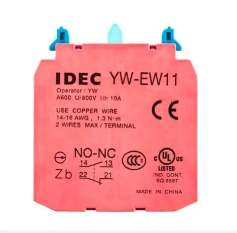 IDEC YW-EW11 kontaktblock NC-NO